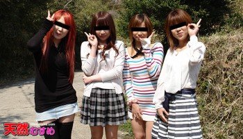 10mu 043011_01 パイパンツアー　　〜剃毛編〜 10musume girls(天然娘４人)